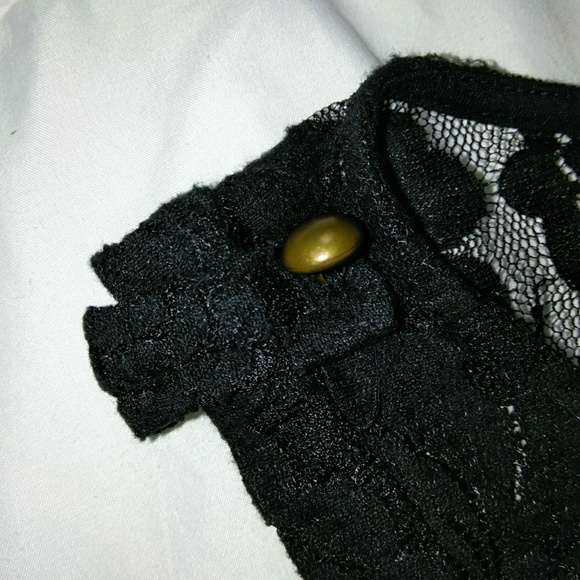 Black Lace Dress with Pockets - Picture 2 of 8